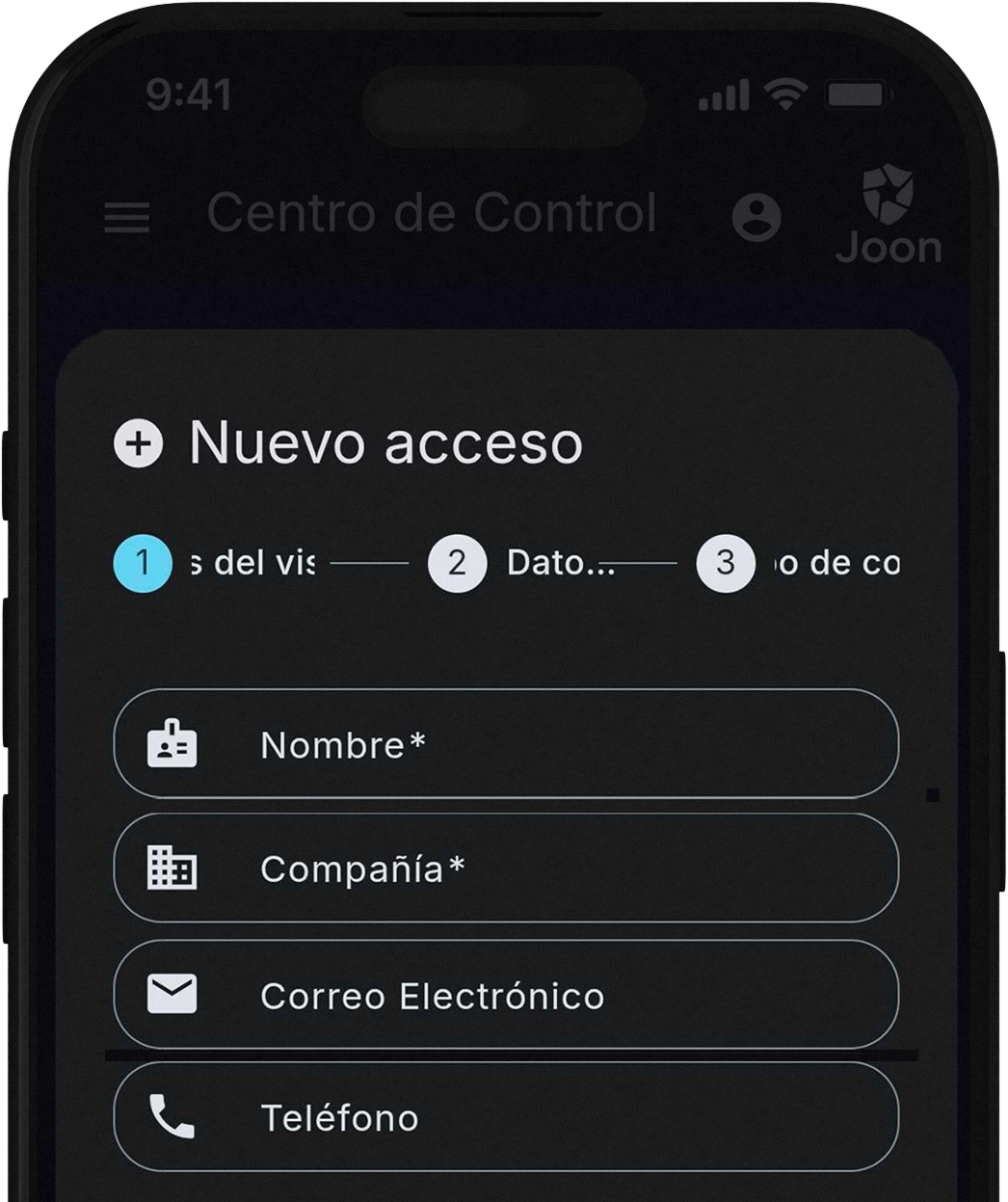 Registro gestionado por recepción